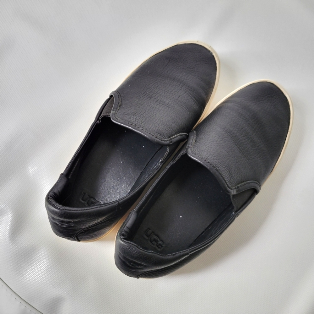 UGG Leather Platform Loafer Sz 9 - Picture 9 of 13